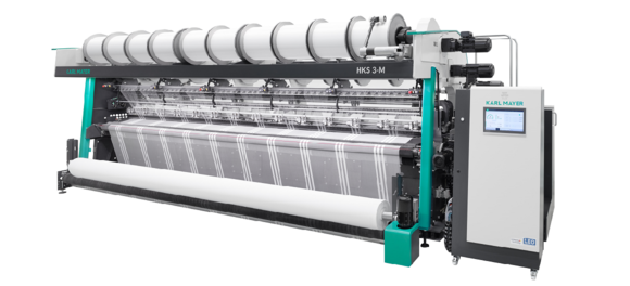 Tricot machines with 3 guide bars
